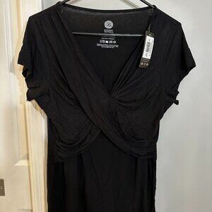 NWT Davy Maternity & Nursing Pajama Set - Black Size Large